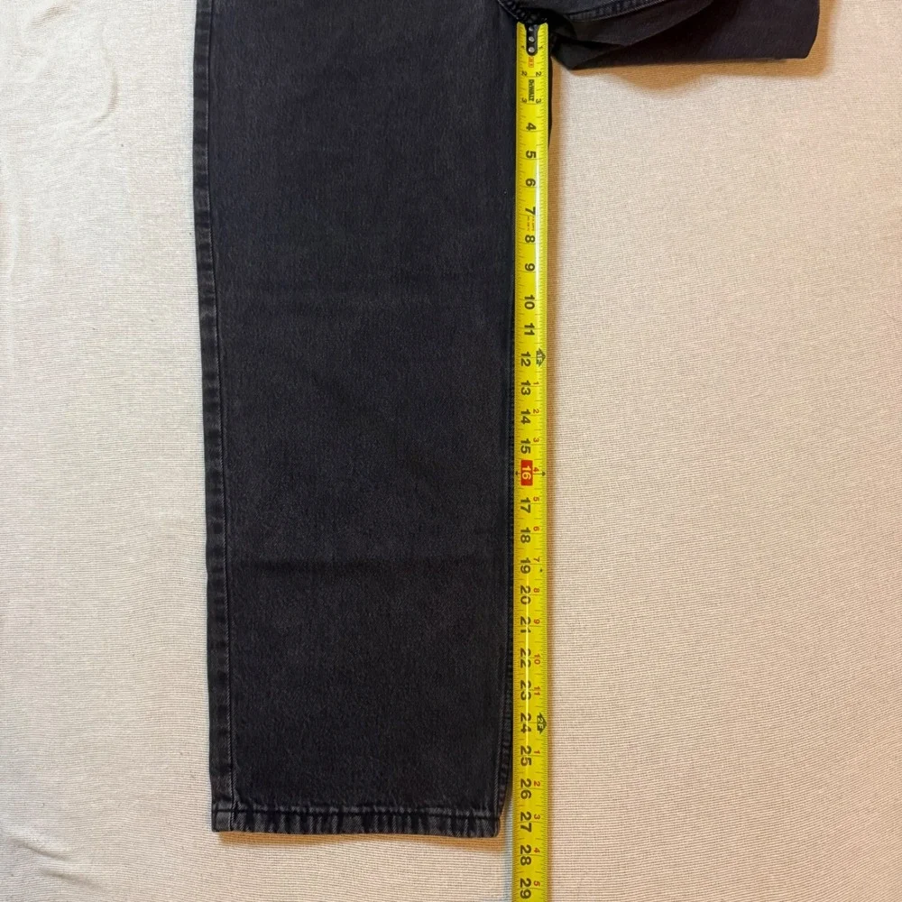 Levi's 578 Baggy Jeans Mens 30x30 Black Washed Wide Leg Denim Pants